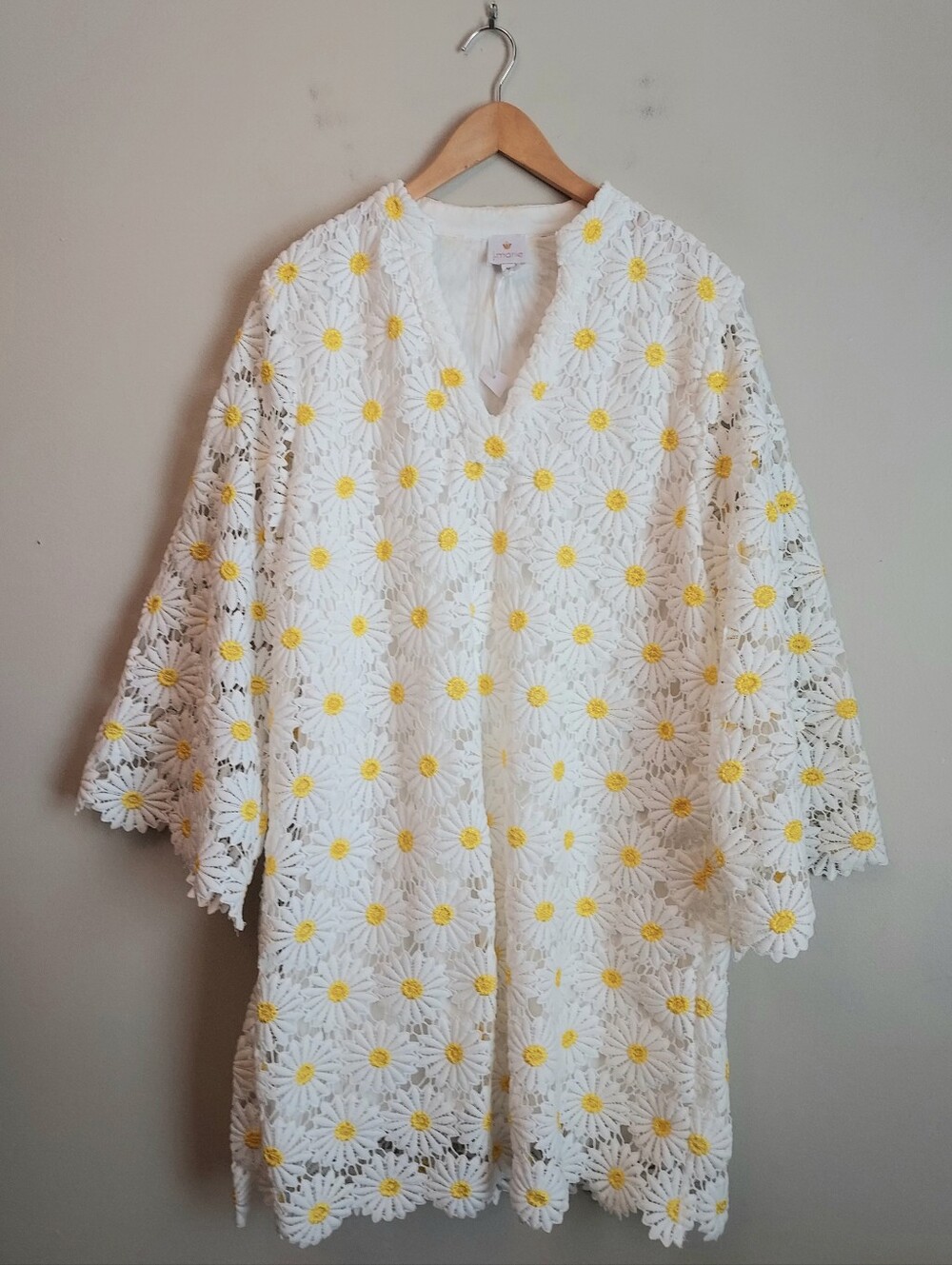 J. Marie Maggie Floral Daisy Lace Swing Dress Size Medium NEW NWT - Picture 4 of 14